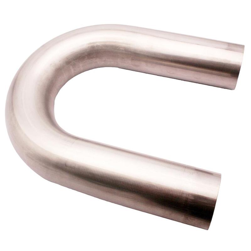 2.5" Stainless Steel Piping Mandrel U-Bend Pipe 180 Degree Long Legs 6 Inch Exhaust Downpipe Universal