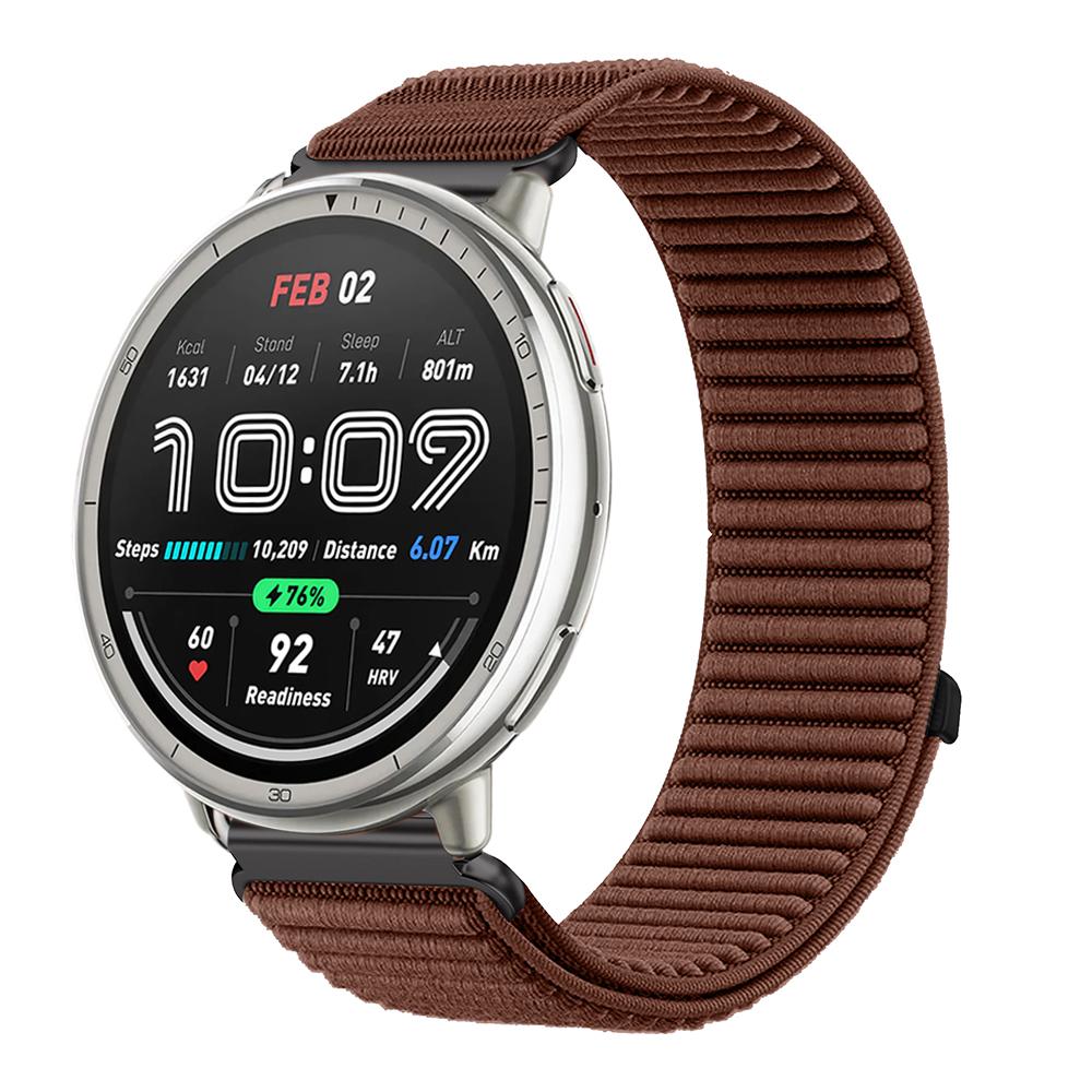 20 мм 22 мм Нейлоновый ремешок-петля для Amazfit Active 2 Ремешок для Amazfit Balance 2/Helio/Bip 6 5/GTR/GTS 4 3 Дышащий браслет