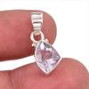 Natural Pink Amethyst Gemstone 925 Solid Sterling Silver Jewelry Pendant 1" Z2y72