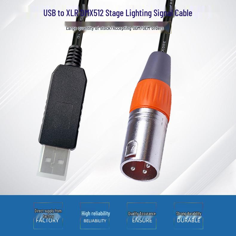 USB-кабель для отладки DMX-консоли RS485 для управления сценическим освещением