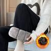 Женские прямые зимние брюки с высокой талией - Утепленные, на флисовой подкладке, с эластичным поясом, Повседневные брюки для осени и зимы