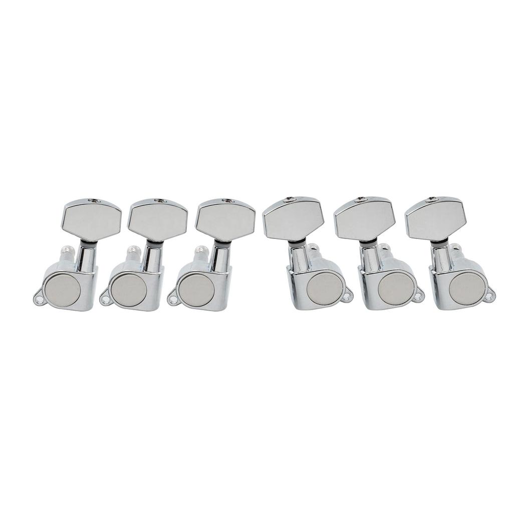 Musiclily Guitar Tuners for Chrome 3+3 Electric/Acoustic Guitars,