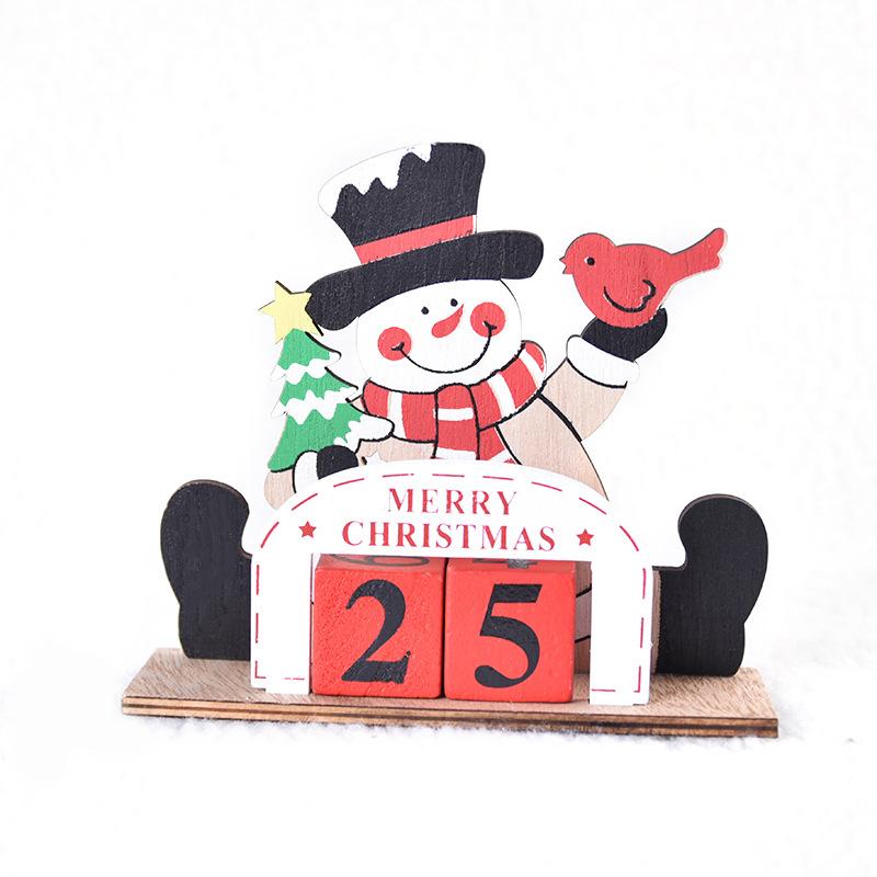 Christmas, Painted, Wooden, Creative DIY, Christmas Calendar Ornaments, Assembled Gifts, Christmas Decoration Ornaments