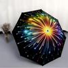 1pc Fireworks Display Automatic Open/Close Umbrella, Compact Travel Umbrella, 8-Rib Sturdy Frame - Ideal Gift for Friends yy251118051