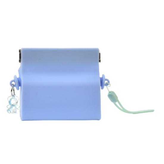 Силиконовый футляр для ретейнеров с застежкой-кнопкой, защитой от ударов и вентиляционными отверстиями. Портативный футляр для ортодонтических элайнеров для повседневных дел и путешествий.