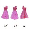 10 комплектов модной одежды для кукол, блестящее платье для куклы 11,5"-12", костюм, игрушка
