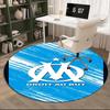 1PC round rug Flame Logo Design Printed Round Area Rug ,Rug For Home Office, Round Chair Rug, Decorative Carpet Fan gifts Christmas gift