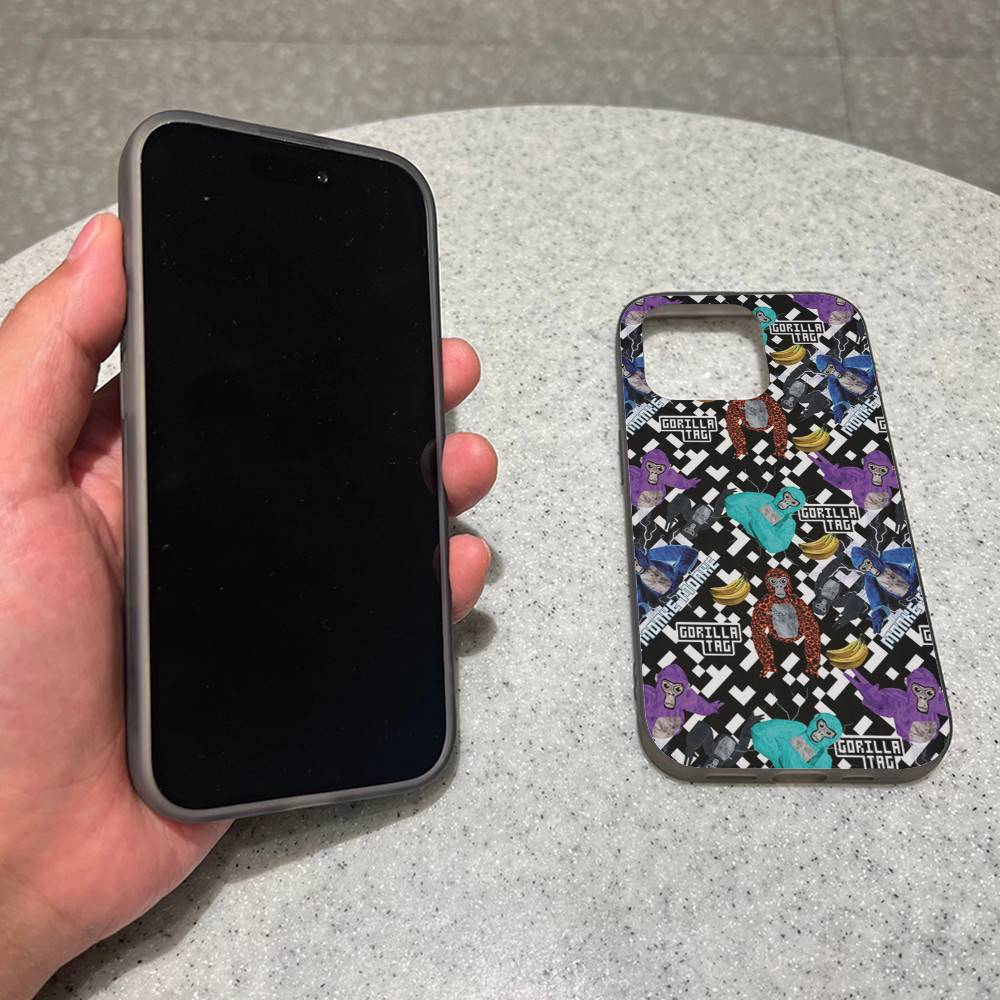 Gorilla Tag Jmancurly Monke Мерч Для IPhone 17 16 15 Plus Pro Max 12 14 Plus 11 13 Волна Гофрированная Полоса Чехол Для Телефона