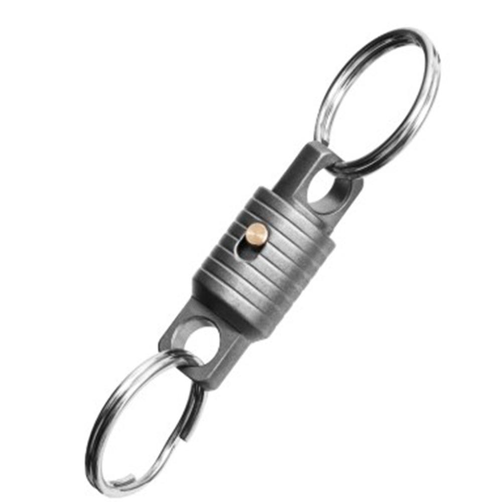 360° Rotatable Titanium Alloy Keychain Portable Keyring New Car Key Ring Outdoor Small Tool