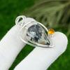 Maligano Jasper Gemstone Citrine Bezel Sister Unique Pendant 925 Sterling Silver
