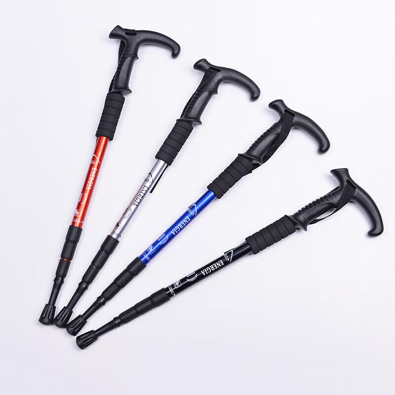 Aluminum Alloy 4-Section Shock-Absorbing Trekking Pole