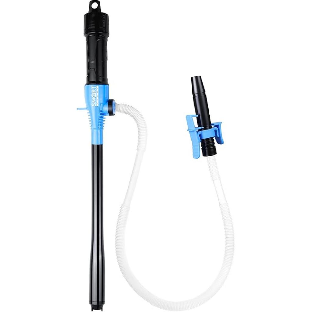 SMART JERRY - Battery Operated Fuel Pump | Electric Oil Transfer Pump For Gasoline, Diesel, Water, Transmission | 3 GPM Hand Pump With Locking Clip