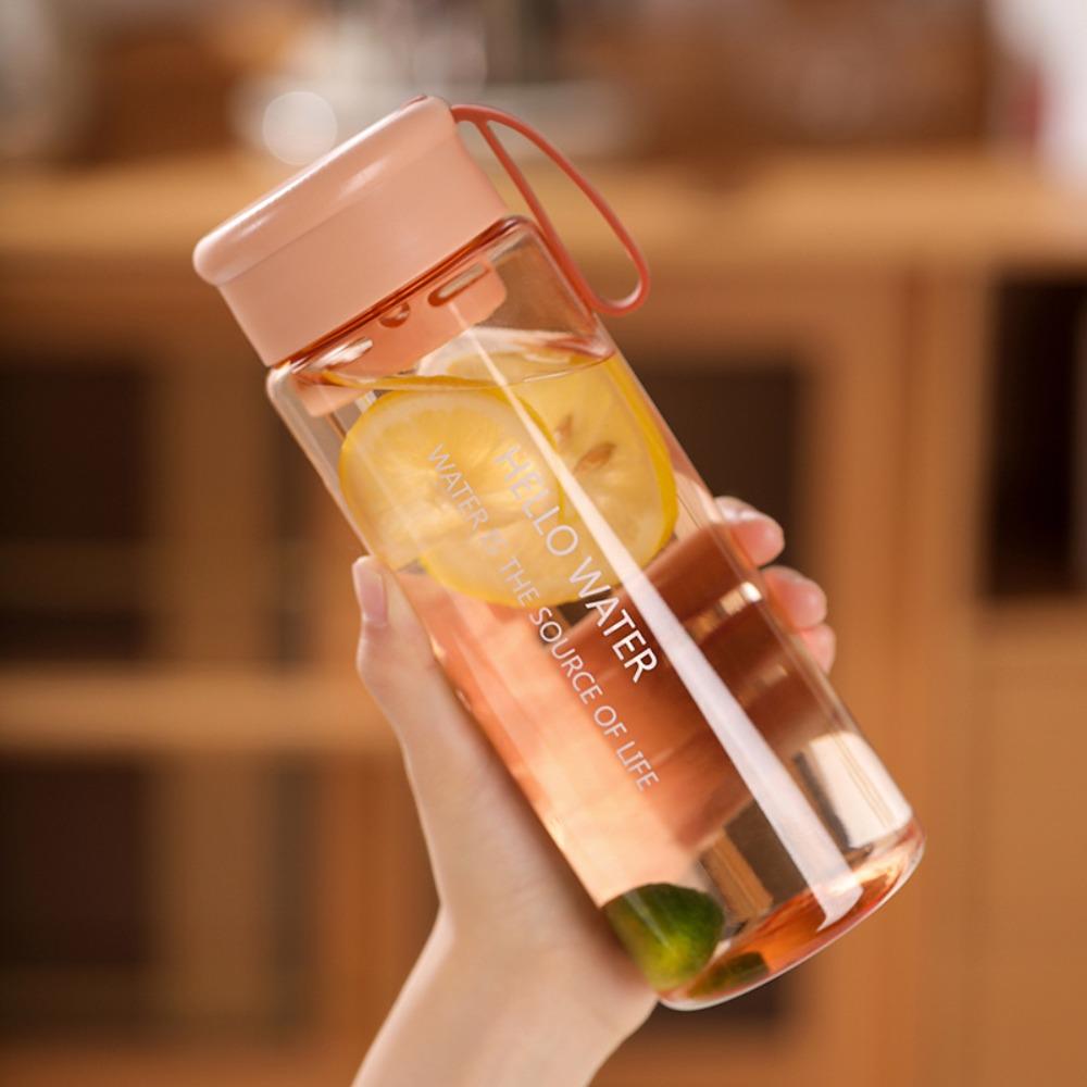 with Tea Strainer Sports Water Cup Transparent Carrying Rope Water Bottle Portable Water Cup