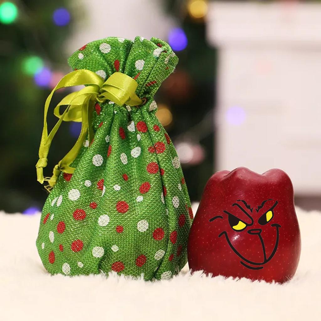 20 шт., Гринч-наклейки, Гринч-Рождественские украшения, наклейки для лица, виниловые наклейки, Гринчмас, украшения «сделай сам», наклейки