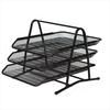 Wire Mesh Desktop Data Tray Metal Desk File Organize Stable Base Desktop Document Rack  Menu
