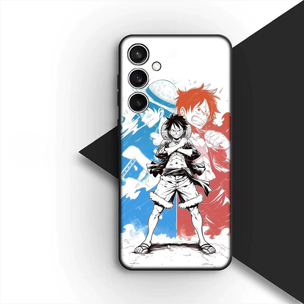 for Samsung Galaxy S20 S22 S21 FE Ultra Plus A07 A17 A15 A16 A25 A57 A37 Phone Cover Soft Case Portgas D Ace One Pieces Luffy