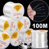 100M Transparent Elastic Crystal Line DIY Beading String Stretch Cords Jewelry Necklace Bracelet Making Rope Home Sewing Threads