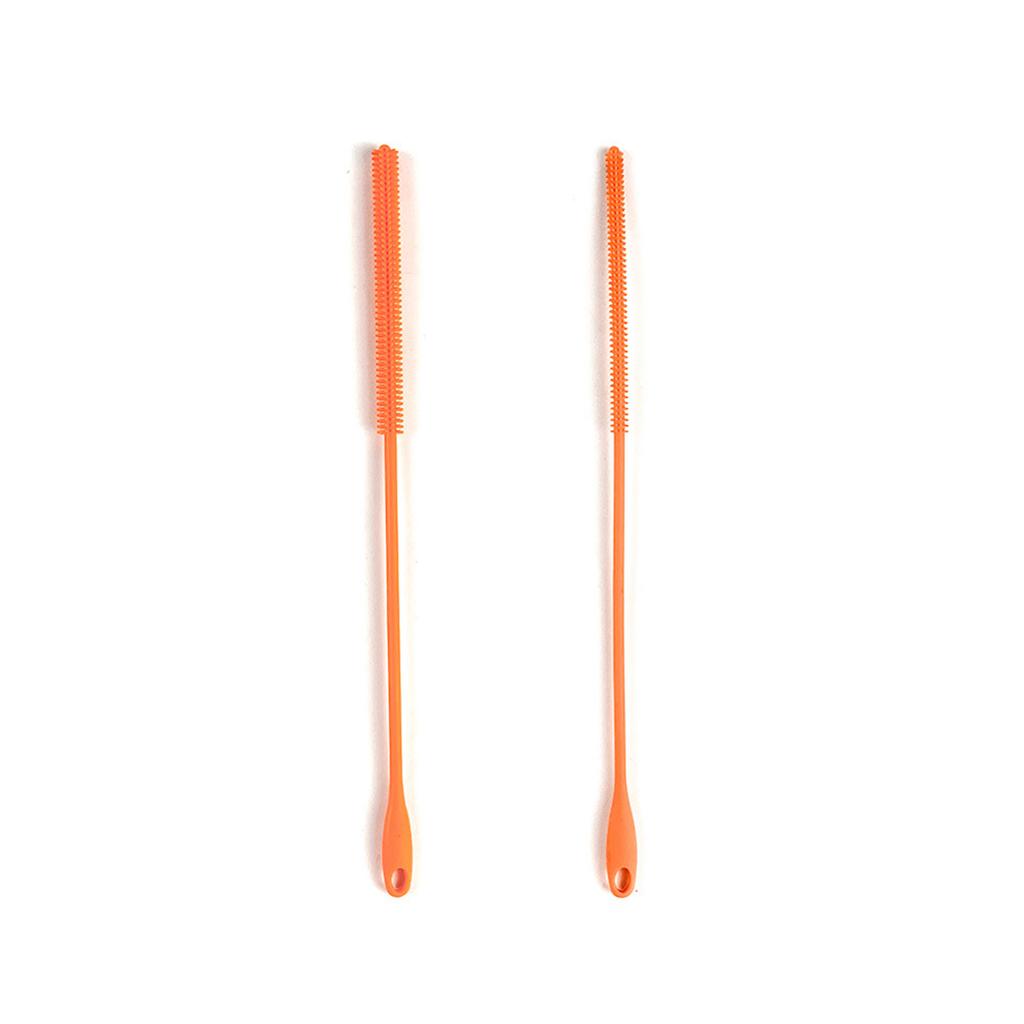 2шт силиконовая щетка для соломинок длинная щетка для чистки соломинок гибкие ершики для труб щетка для бутылок очиститель для питьевых бутылок соломинок