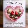Pocket Hug Token for Hairstylists Heart Shaped Acrylic Keepsake with Mini Hair Tools Stylist Appreciation Gifts