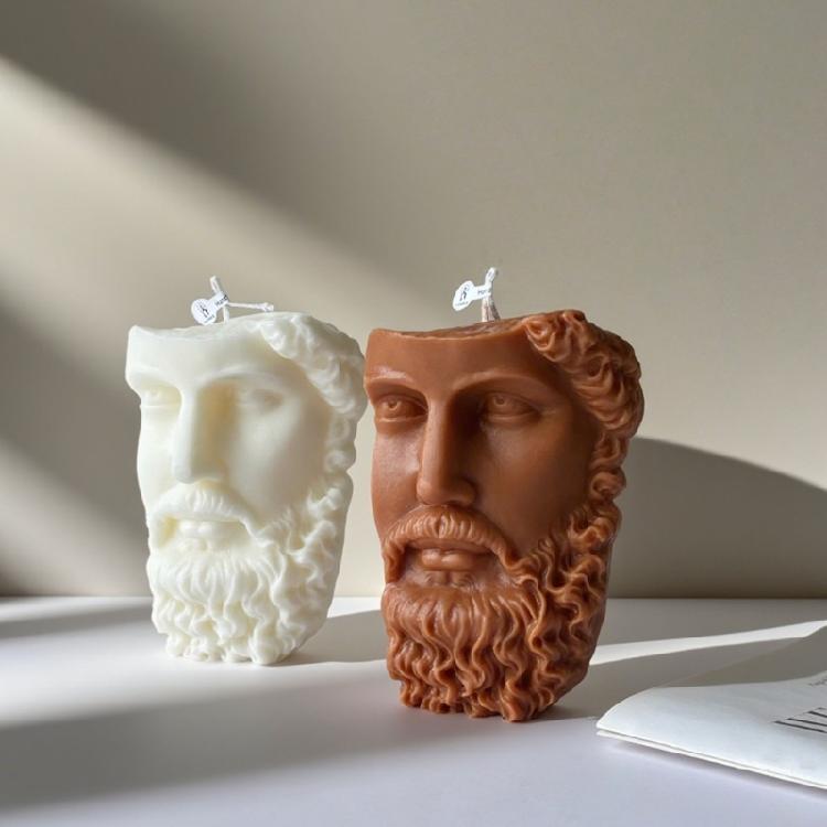 Силиконовые формы для свечей в виде человеческого лица для изготовления эпоксидной смолы, для свечей, мыла, многофункциональная силиконовая форма, термостойкая