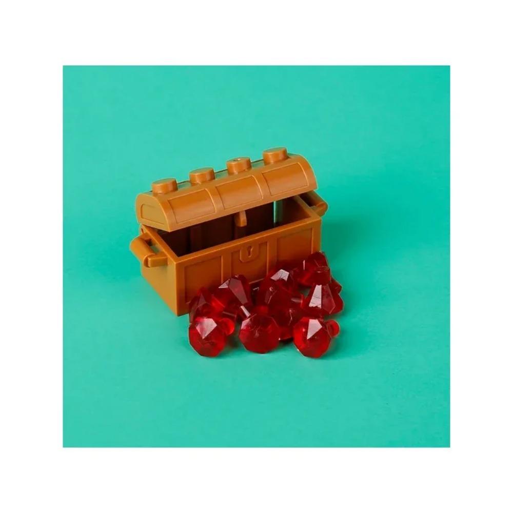 MOC Building Blocks Accessories Precious Gold Ore Silver Diamond Stash Pirate Map Coins Toy Model Mini Bricks ATM Gifts Toy K046