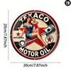 Винтажная металлическая табличка Texaco Pin Up Декор для гаража, бара Жестяная табличка Настенное искусство