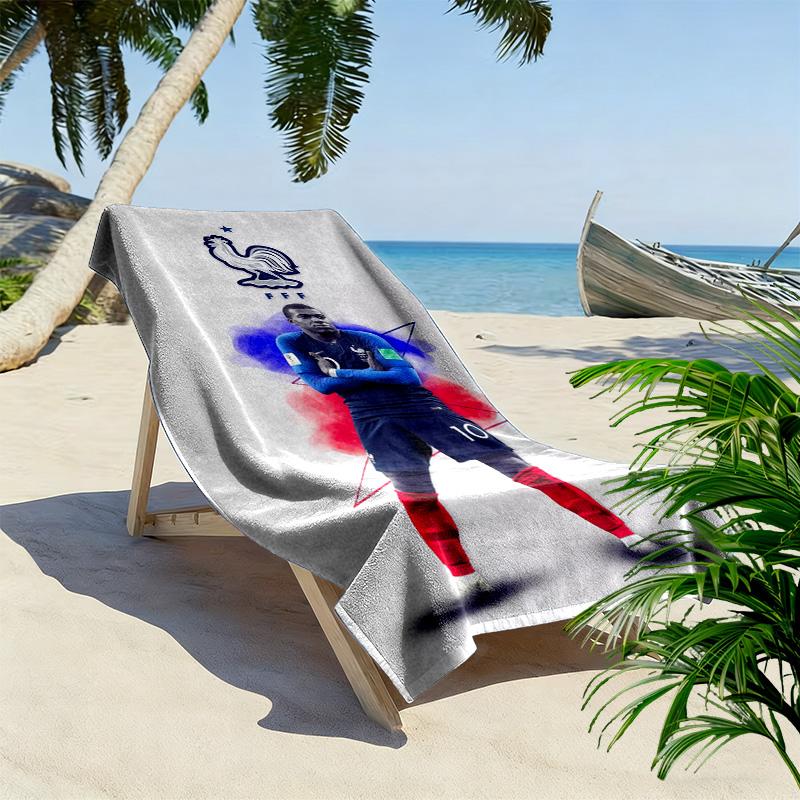 Lionel Messi: Football Legend beach towel Portable for travel Outdoor camping quick-drying swim towel Outdoor pool towel Absorbent bath towel