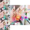 Cute Mini Pearl Milk Tea Keychain Adorable Acrylic Cartoon Style Keyring Accessory