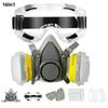 6200 Химический пылезащитный респиратор на половину лица, промышленная окраска, распылительный противогаз с защитными противотуманными очками, защитная работа