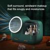 Yousheng Dustproof Makeup Storage Box with LED Mirror Large Capacity Multiple Compartments Countertop Makeup Storage Organizer
