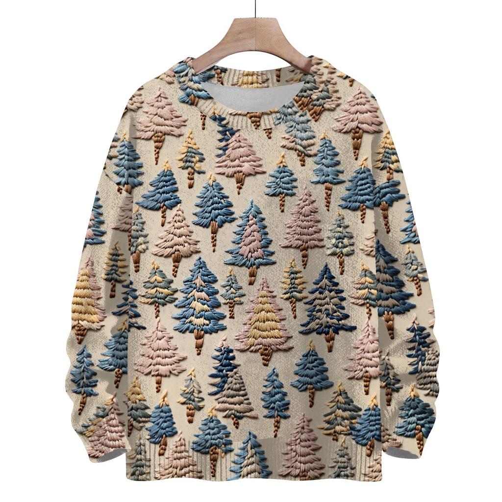 Christmas Sweatshirts For Children Boys And Girls Knit Sweater Cute Shirt Fall Crewneck Pullover Tops