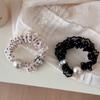 Elastic Hair Band Tie Rubber Accessories for Girls Women Korean Scrunchie Rhinestone Headdress Fascinator Pearl  Fashion New