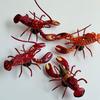 Yousheng Simulated Lobster Refrigerator Magnet Movable Joints Realistic Home Office Kitchen Locker Fridge Magnetic 3D Crayfish Decoration Ornament