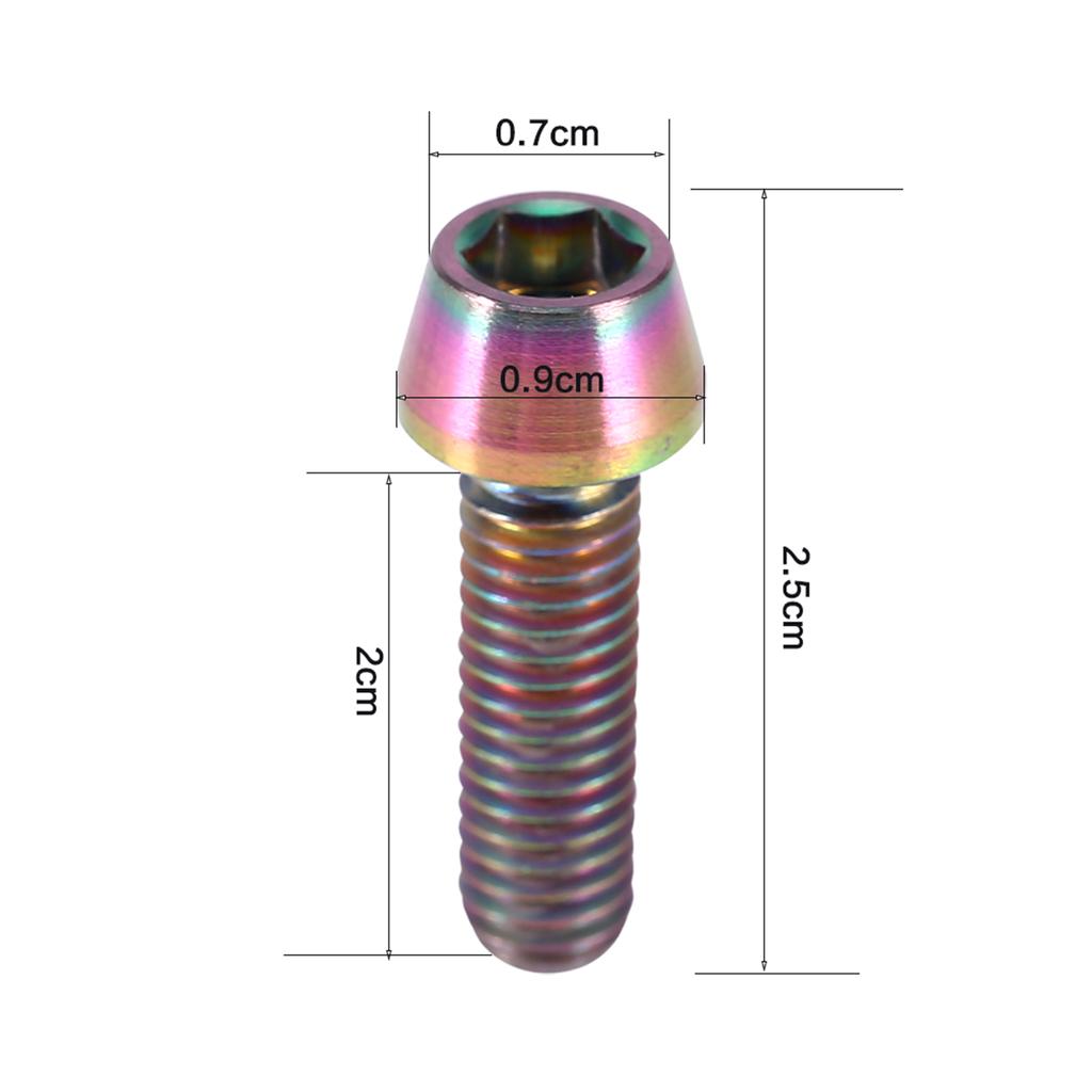 New Titanium Alloy Titanium Tapered Head Bolt Screw With Washer For Mountain  fastener with washer