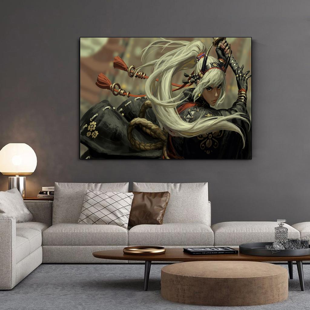 HD Красота Аниме Игры Фэнтези Девушки HD Печать Холст Модульная Живопись Домашнее Украшение Плакаты Гостиная