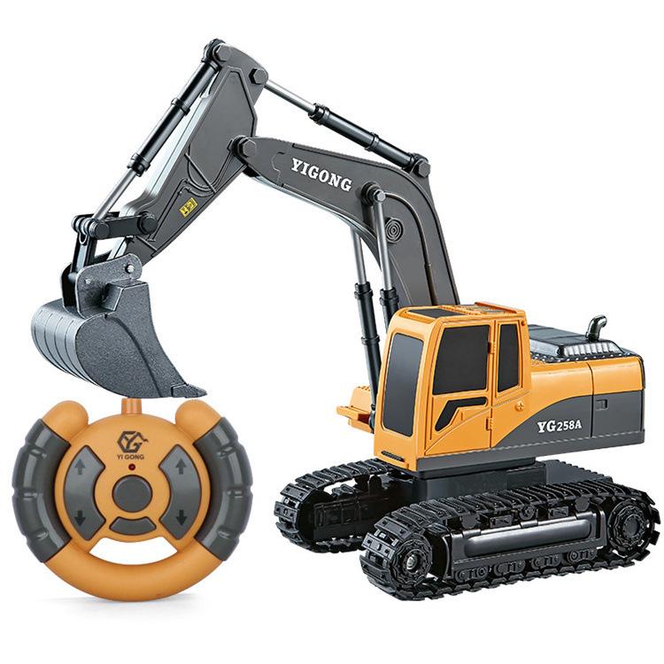 Free Shipping Alloy Remote Control Excavator Dump Truck Toy for Kids
