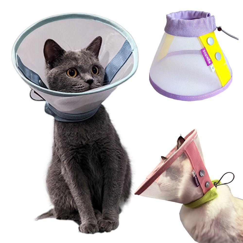 Breathable Pet Neck Cone Soft Cat Neck Protective Circle  Postoperative Care