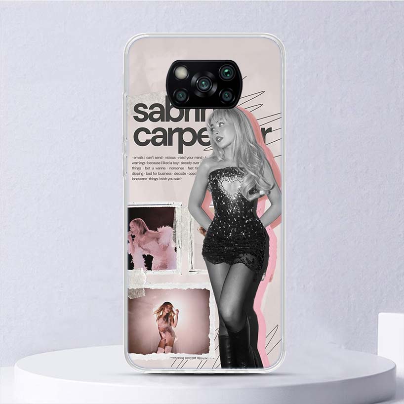 CR66 S-Sabrina C-Carpenter Soft Case For Xiaomi Poco X7 X6 X5 X4 X3 Nfc F7 Ultra F6 F5 Pro Phone Cover F4 Gt F3 M5S M4 M3 M5 M6
