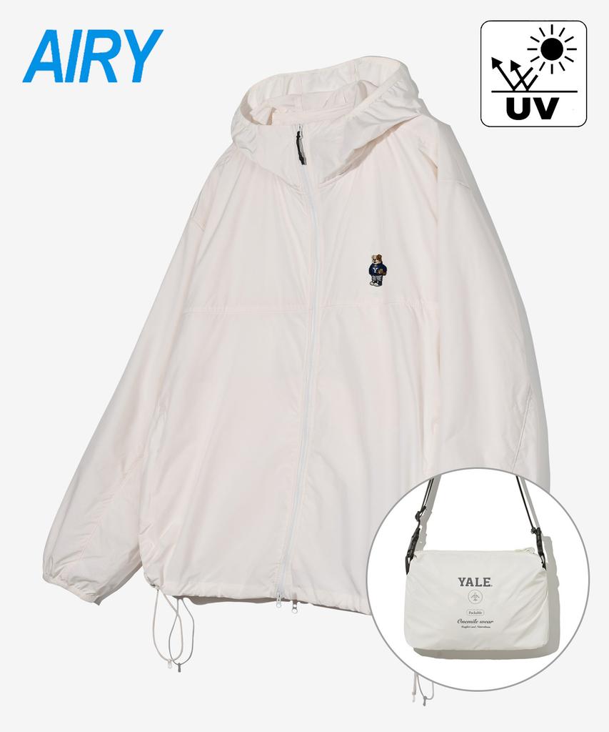Легкая складная ветровка Yale Embroidery Dan_Кремовая