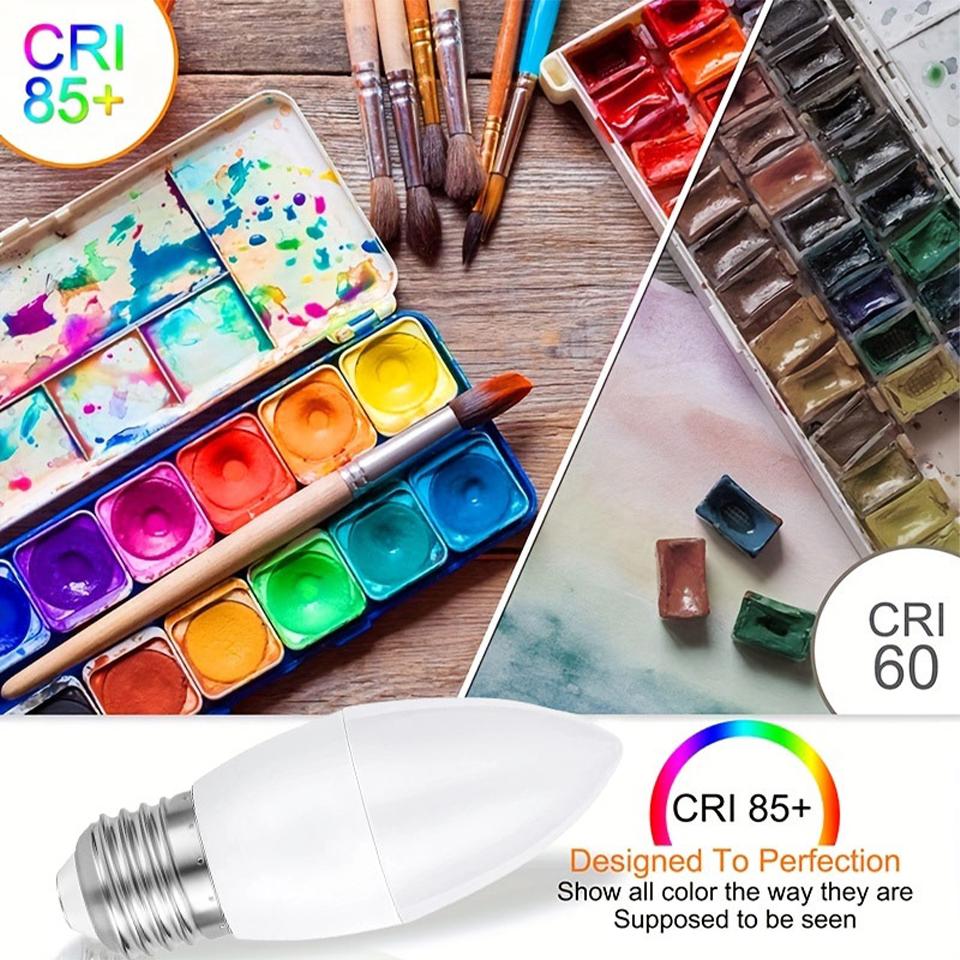 12 шт. Светодиодная лампа-свеча AC220В 3Вт 6Вт 9Вт 12Вт E27 E14 Холодный белый Нейтральный свет Теплый белый для люстр и хрустальных ламп