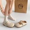 White Retro Bag Head Inner Height-increasing Slippers Women's Summer Outer Wear 2025 New Non-slip Light Mouth French Cool Slippers