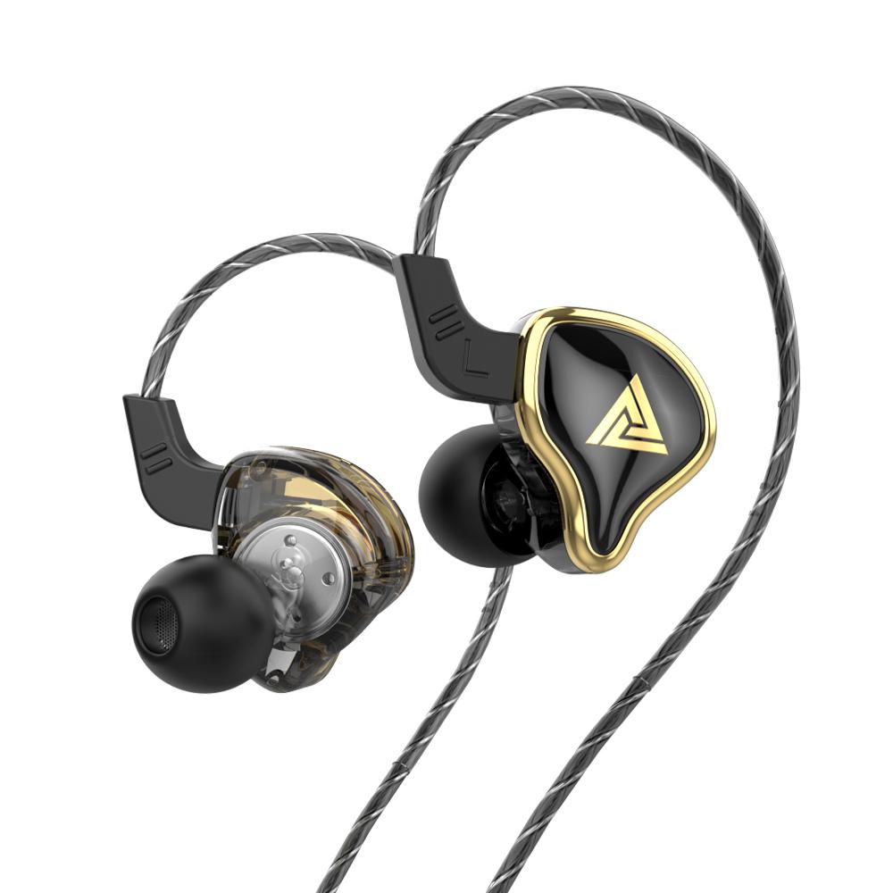 QKZ Проводные наушники AERS HIFI Heavy Bass In Ear Monitor 3,5 мм AUX In-Ear Наушники с микрофоном Шумоподавление Спорт Игры Музыка