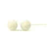 Pt900 Platinum Flash Ball Earrings 4mm 1 Pair for Both Ears Flash Ball Stardust Platinum Earrings Simple Present Gift Yokomountain Women's (Silicone