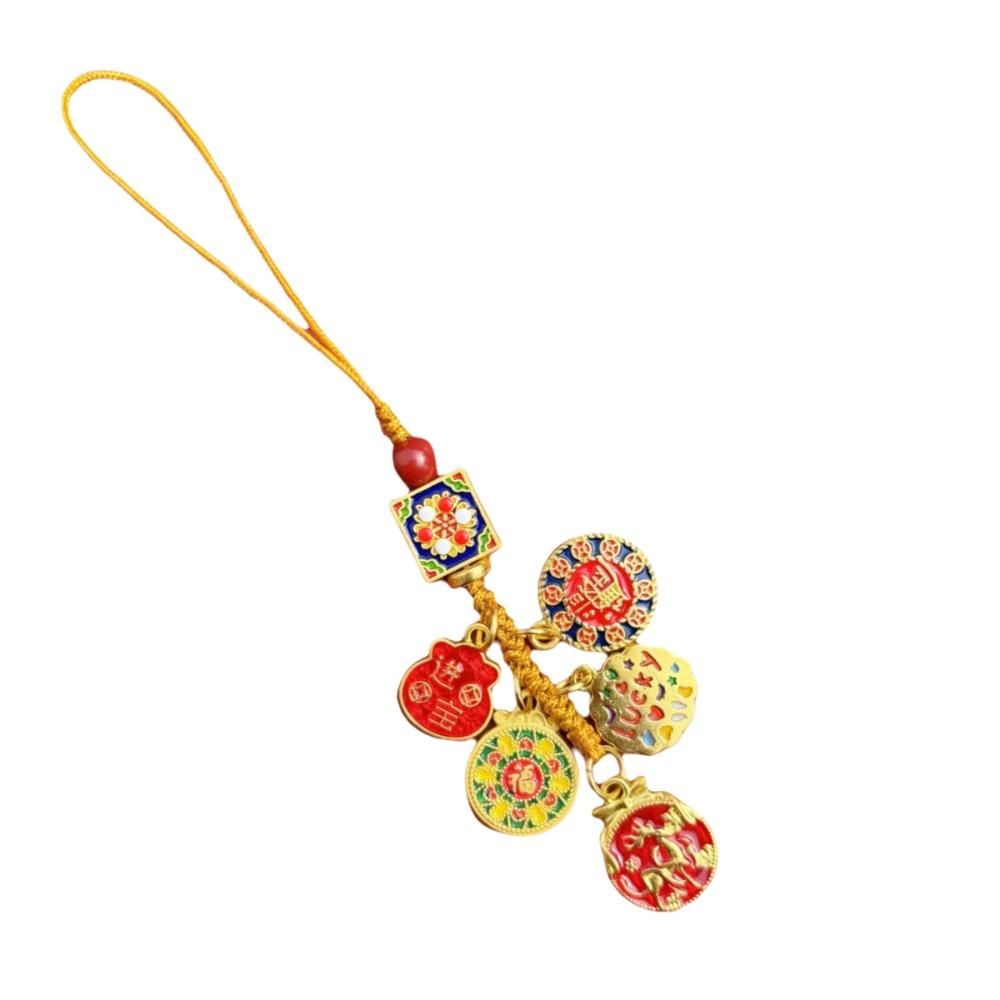 Jewelry Pendant Key Chains Rope Hangings Car Keyring Decoration Chinese Style Keychain  Gift