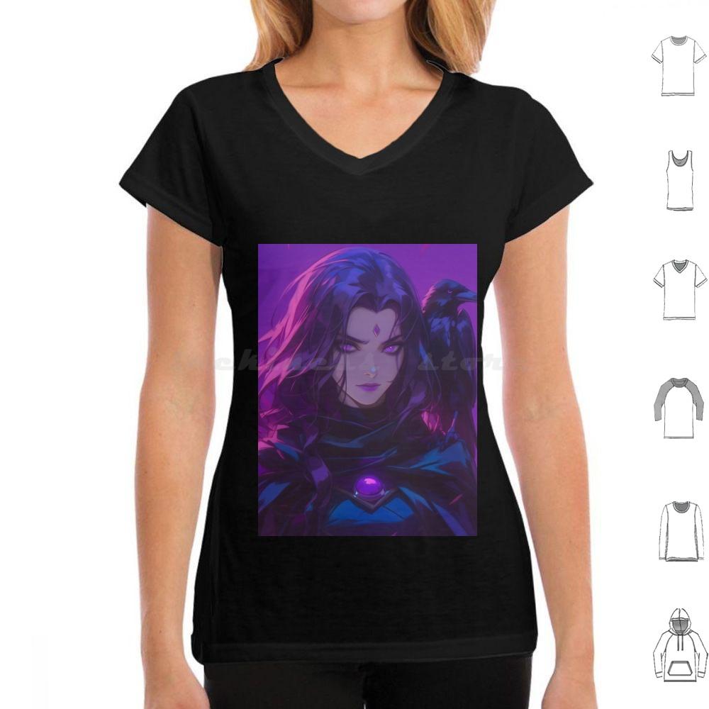 Raven3 T Shirt Men Women Kids 6xl Raven Infinite Aspire Go Titans Aesthetic Synthwave Raven Goth Cartoon Superhero Teen Tt
