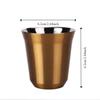 New 80ML Espresso Mugs 304 Stainless Steel Double Wall Coffee Cups Small Capacity Cold Water Cold Drinks Cup