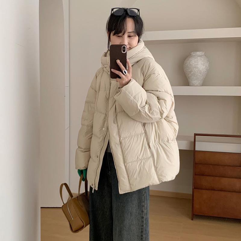 Женская куртка-пуховик Premium sense 90 белого цвета с утиным пухом 2024 года, новая утепленная, устойчивая к холоду, модная куртка-пуховик с небольшими бретелями