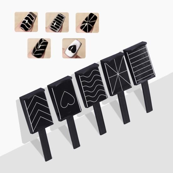 5 шт., магнит для дизайна ногтей, дизайн ногтей «кошачий глаз», магнитная палочка для ногтей, узор, магнитная палочка для маникюра, аксессуары для дизайна ногтей