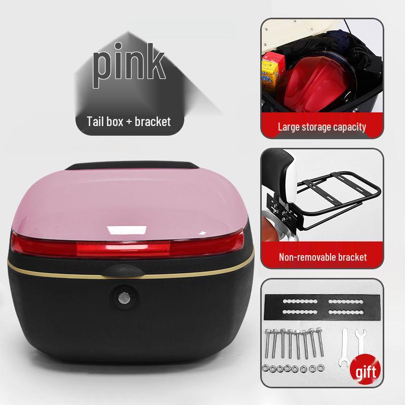 Universal Electric Vehicle Trunk and Backrest Box for Yadea, Aima, Tailing, Luyuan E-Bikes