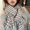 New Scarf Women's Winter Japanese and Korean Style All-match Plaid Warm Thickened Couple Scarf Student Shawl